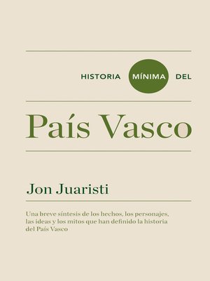 cover image of Historia mínima del País Vasco